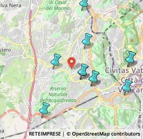Mappa Via Giambattista Soria, 00168 Roma RM, Italia (2.13545)