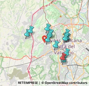 Mappa Via Giambattista Soria, 00168 Roma RM, Italia (3.07929)