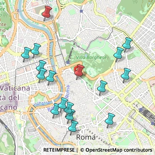 Mappa Via Margutta, 00187 Roma RM, Italia (1.28647)