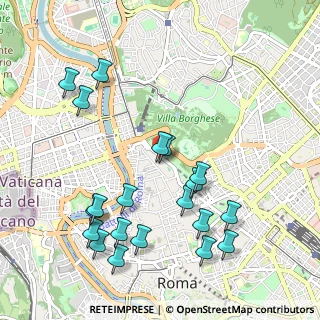 Mappa Via Margutta, 00187 Roma RM, Italia (1.215)