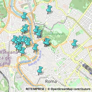 Mappa Via Margutta, 00187 Roma RM, Italia (1.1355)
