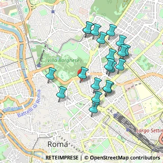 Mappa Via Toscana, 00185 Roma RM, Italia (0.9545)