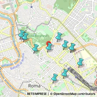 Mappa Via Toscana, 00185 Roma RM, Italia (1.07)