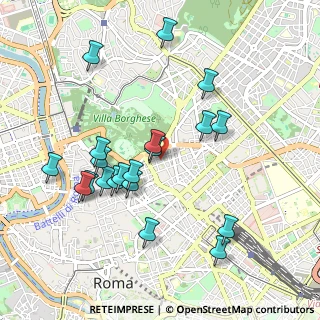 Mappa Via Toscana, 00185 Roma RM, Italia (1.0325)