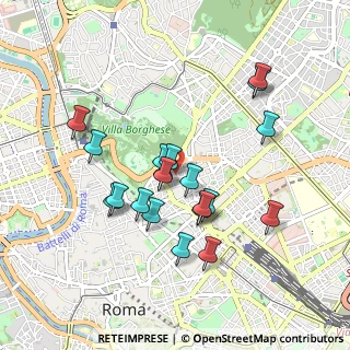 Mappa Via Toscana, 00185 Roma RM, Italia (0.8805)