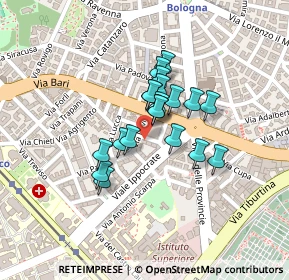 Mappa Via Domenico Morichini, 00161 Roma RM, Italia (0.153)