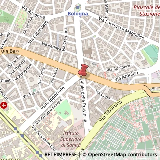 Mappa Piazzale delle Provincie, 14, 00162 Roma, Roma (Lazio)