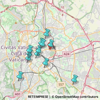 Mappa Via Ercole Pasquali, 00161 Roma RM, Italia (3.65083)