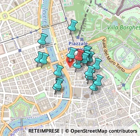 Mappa Via Angelo Brunetti, 00186 Roma RM, Italia (0.321)