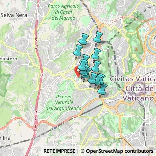 Mappa Via Giovanni X, 00168 Roma RM, Italia (1.04231)