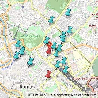 Mappa Via Puglie, 00187 Roma RM, Italia (1.0125)