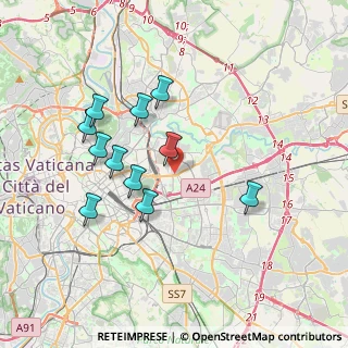 Mappa Via Renzo Rossi, 00159 Roma RM, Italia (3.65455)