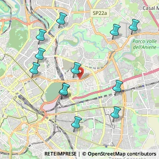 Mappa Via Renzo Rossi, 00159 Roma RM, Italia (2.51833)