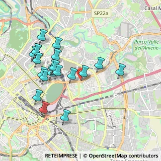 Mappa Via Renzo Rossi, 00159 Roma RM, Italia (2.0915)