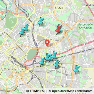 Mappa Via Renzo Rossi, 00159 Roma RM, Italia (2.13167)