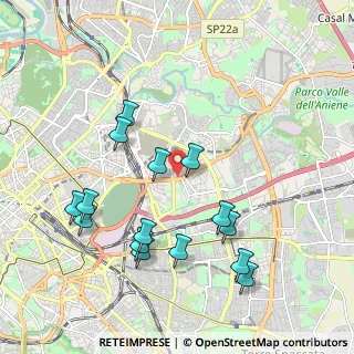Mappa Via Renzo Rossi, 00159 Roma RM, Italia (2.21933)
