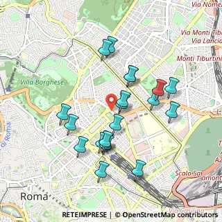 Mappa Corso d'Italia, 00161 Roma RM, Italia (0.9155)