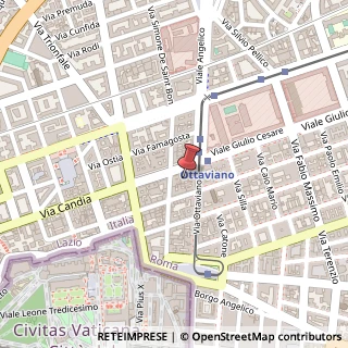 Mappa Viale Giulio Cesare, 179, 00192 Roma, Roma (Lazio)
