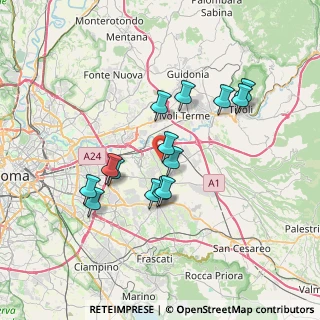 Mappa Via Collemulino, 00132 Roma RM, Italia (6.60286)