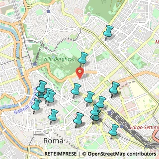Mappa Via Sardegna, 00187 Roma RM, Italia (1.2205)