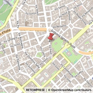 Mappa Via Piave,  58, 00187 Roma, Roma (Lazio)