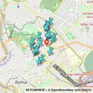 Mappa Via Belisario, 00187 Roma RM, Italia (0.633)