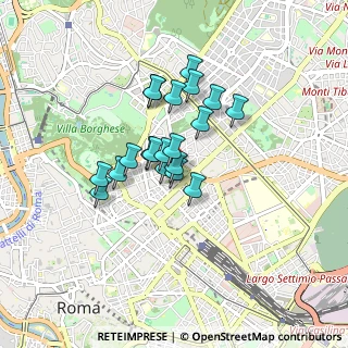 Mappa Via Belisario, 00187 Roma RM, Italia (0.6335)