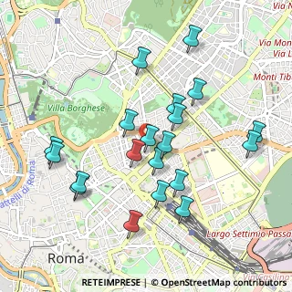 Mappa Via Belisario, 00187 Roma RM, Italia (1.0075)