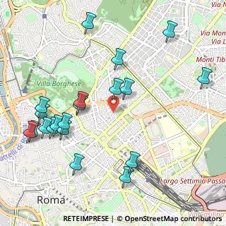 Mappa Via Belisario, 00187 Roma RM, Italia (1.2815)