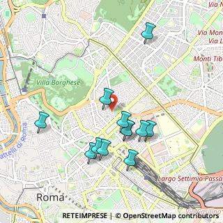 Mappa Via Belisario, 00187 Roma RM, Italia (0.95167)