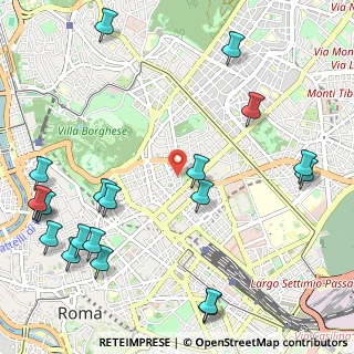 Mappa Via Belisario, 00187 Roma RM, Italia (1.549)