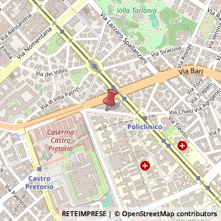 Mappa Via Giovanni Maria Lancisi, 3, 00161 Roma, Roma (Lazio)