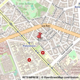 Mappa Via chieti 1/a, 00161 Roma, Roma (Lazio)
