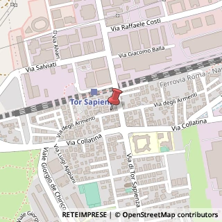Mappa Via degli Armenti, 65, 00155 Roma, Roma (Lazio)