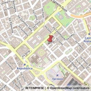 Mappa Via Montebello, 15, 00185 Roma, Roma (Lazio)