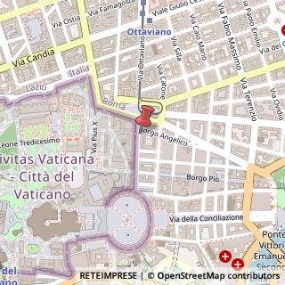 Mappa Via di Porta Angelica, 15, 00193 Roma, Roma (Lazio)