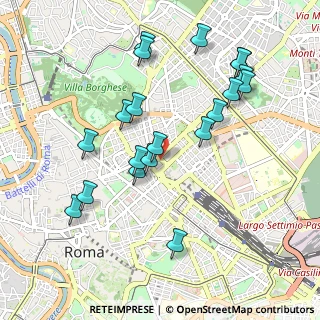 Mappa Via Pastrengo, 00185 Roma RM, Italia (1.0555)