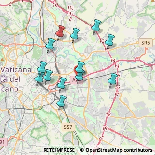 Mappa Via Federigo Verdinois, 00159 Roma RM, Italia (3.77077)
