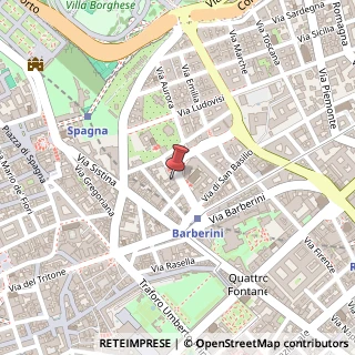 Mappa Via Vittorio Veneto, 24, 00187 Roma, Roma (Lazio)