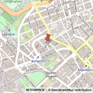 Mappa Via di San Basilio, 15, 00187 Roma, Roma (Lazio)