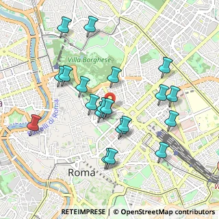 Mappa Via del Basilico, 00187 Roma RM, Italia (0.999)