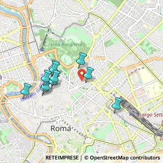 Mappa Via del Basilico, 00187 Roma RM, Italia (0.92727)
