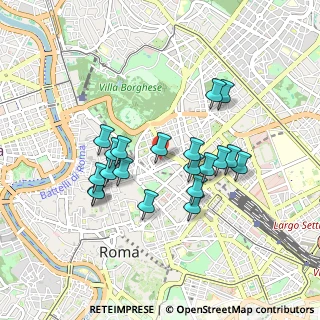 Mappa Via del Basilico, 00187 Roma RM, Italia (0.8325)