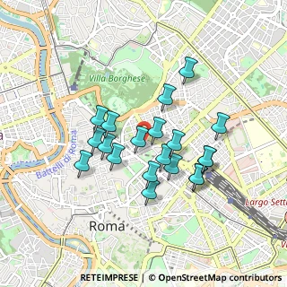 Mappa Via del Basilico, 00187 Roma RM, Italia (0.7895)