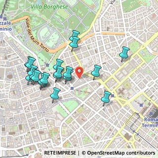 Mappa Via del Basilico, 00187 Roma RM, Italia (0.511)