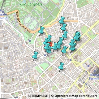 Mappa Via del Basilico, 00187 Roma RM, Italia (0.3755)