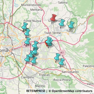 Mappa Via Bolognano, 00132 Roma RM, Italia (7.76235)