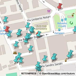 Mappa Via Riccardo Zampieri, 00159 Roma RM, Italia (0.08148)