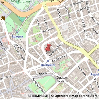 Mappa Via Vittorio Veneto, 7, 00187 Roma, Roma (Lazio)