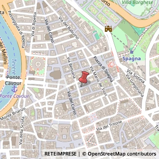 Mappa Via Borgognona, 4/E, 00187 Roma, Roma (Lazio)